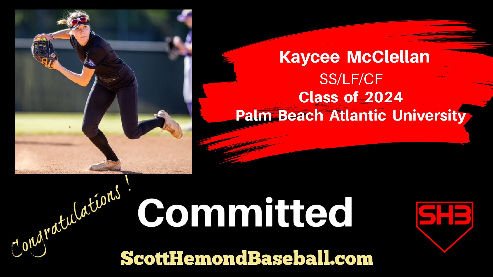 Kaycee McClellan Committed to Palm Beach Atlantic University